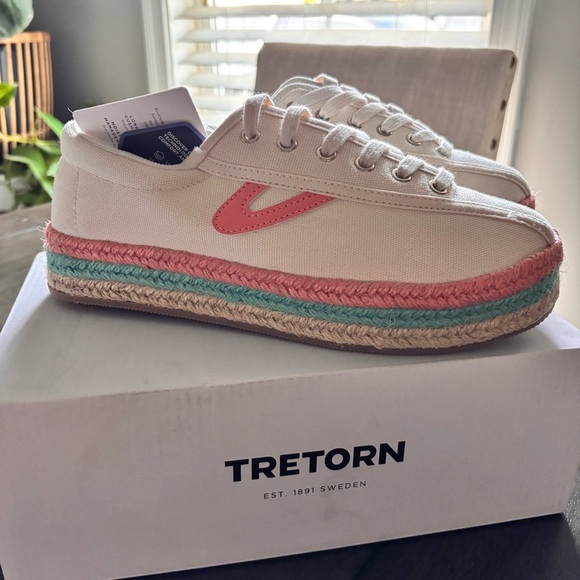 Tretorn Nylite Plus Eco Ortholite Espadrille
Low Top Sneakers - Natural Multi 7 - Picture 1 of 7